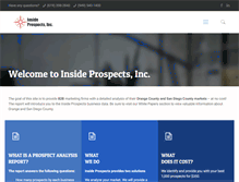 Tablet Screenshot of insideprospectsinc.com